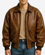 Classic Brown Leather Jacket