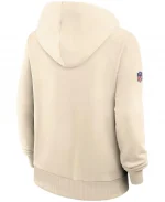 Coach Jonathan Gannon Arizona Cardinals Nike Natural 2025 Rivalries Collection Standard Issue Sideline Dri-FIT Cream  Hoodie