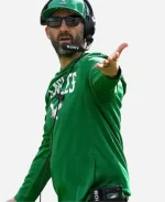 Coach Nick Sirianni Eagles Nike Kelly Green Long Sleeve Hoodie T-Shirt