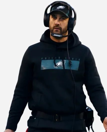Coach Nick Sirianni Philadelphia Eagles Black Pullover Hoodie