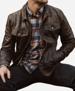 Driggs Leather Jacket Brown