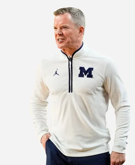Dusty May Michigan Wolverines Half-Zip Sweatshirt