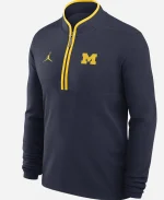 Dusty May Michigan Wolverines Jordan Navy Blue Sweatshirt