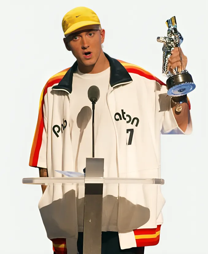 Eminem Pnb Nation White Jacket - For Men & Women Eminem Pnb Nation White Jacket - For Men & Women