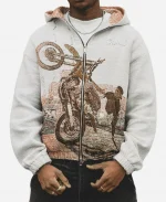 Episodes x WHEEL UP Tapestry Zip-Up Hoodie