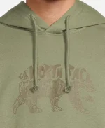 Evolution TNF Bear Graphic Green Pullover Hoodie