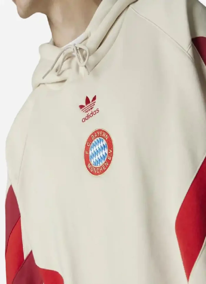 FC Bayern Originals Biege White Hoodie