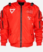 Fabric of the Universe XB-03 Red Bomber Jacket