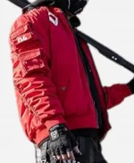 Fabric of the Universe XB-03 Techwear Graphic Red Jacket