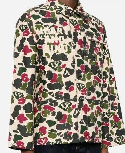 Farfetch Billionaire Boys Club Printed Heart and Mind Duck Camo Cotton jacket