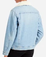 Free People MOTHER Off-the-Grind Denim Sherpa Jacket