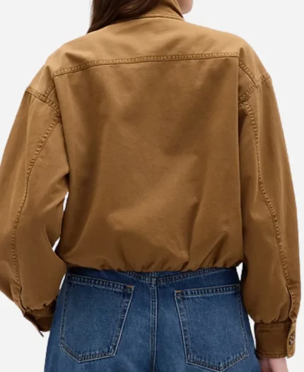 GAP Twill Bubble Brown Jacket