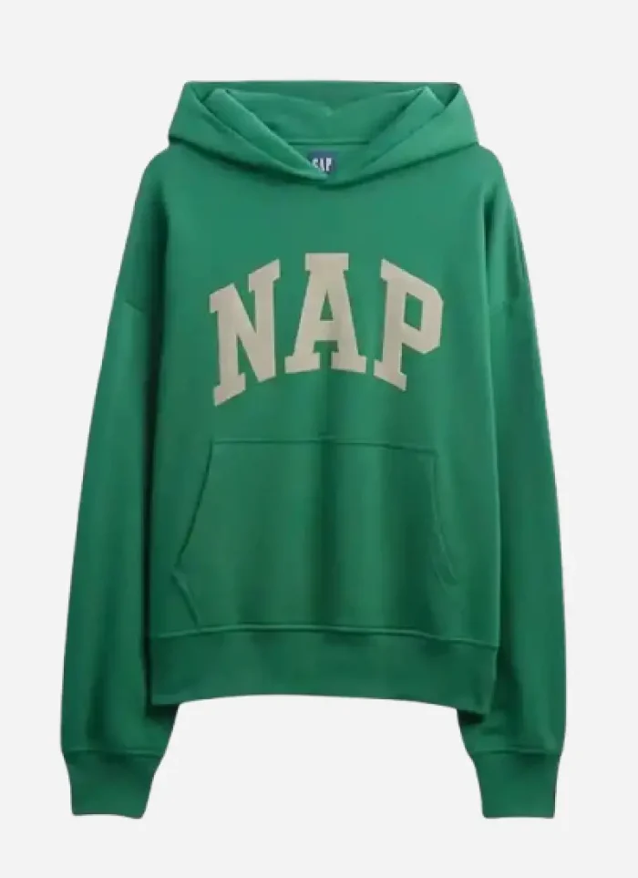 Gap Nap Loog Pullover Hoodie green