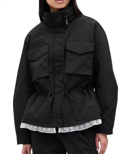 Gap × Sandy Liang Lace-trim Cinched Jacket