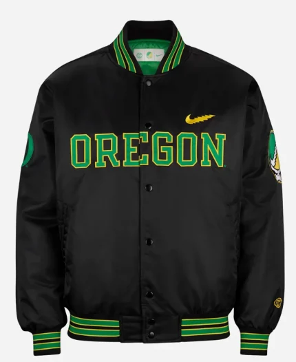 Grateful Duck Black Bomber Jacket