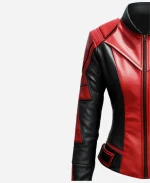 H. Min The Umbrella Academy Season 03 Ben Hargreeves Leather Jacket -  Red & Black