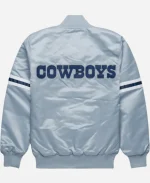 HOMAGE & Starter Dallas Cowboys Grey Satin Jacket - For Sale