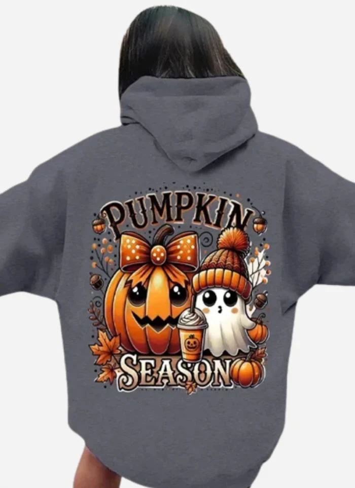 Halloween Pumpkin Season Hoodie Sweatshirt Ghost Funny Print hoodie
