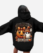 Halloween Pumpkin Season Black Hoodie