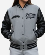 Halloween Spooky Grey Varsity Jacket
