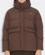 Holzweiler Dovre Down Brown Puffer Jacket