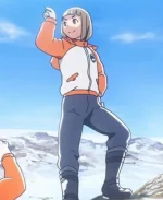 Japanese Anime A place further than the Universe Orange & White Hoodie