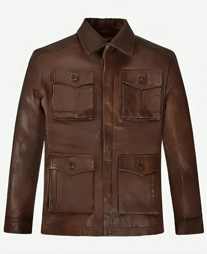 Jensen Ackles Supernatural Season 7 Tv Series Dean Winchester Brown Leather Jacket Jensen Ackles Supernatural Season 7 Tv Series Dean Winchester Brown Leather Jacket