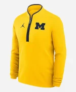 Jordan Brand Dusty May Michigan Wolverines Victory Half-Zip Sweatshirt - Yellow
