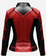 Justin H. Min The Umbrella Academy Season 03 Ben Hargreeves Leather Jacket -  Red & Black