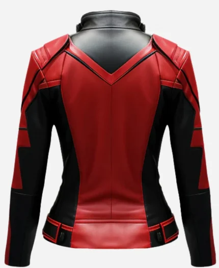 Justin H. Min The Umbrella Academy Season 03 Ben Hargreeves Leather Jacket -  Red & Black