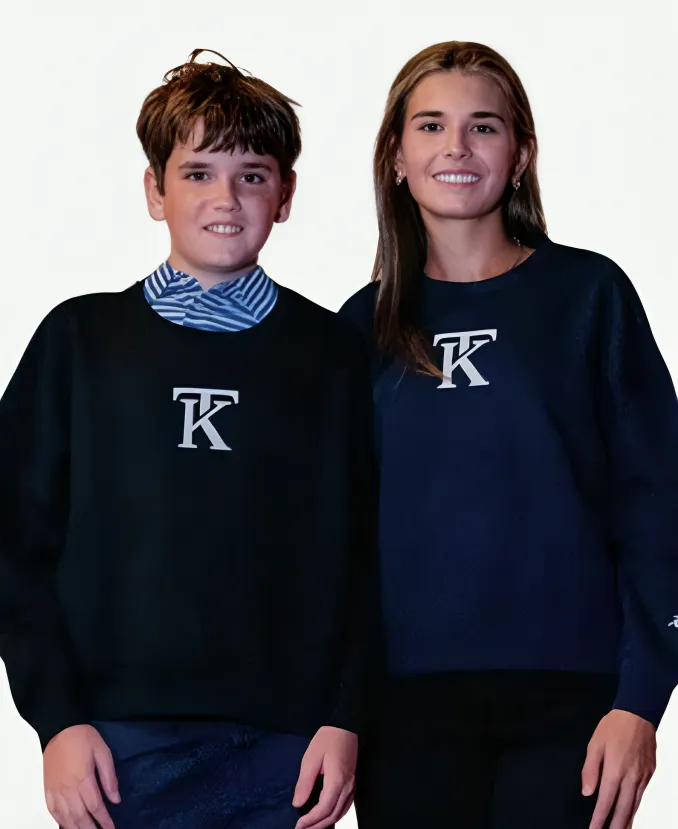 Kai Trump Blue & Black Pullover Sweatshirt Kai Trump Blue & Black Pullover Sweatshirt