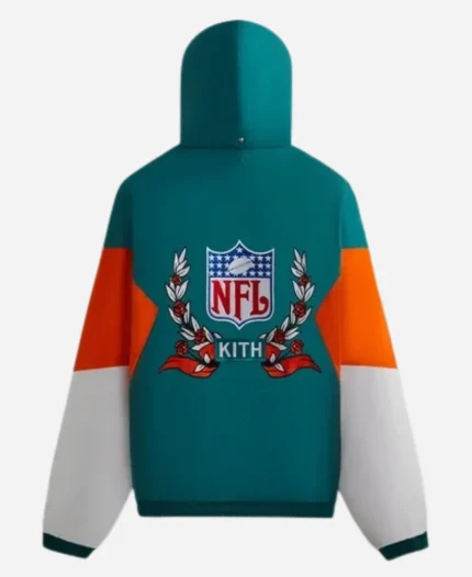  Kith X ‘47 Brand For The NFL Miami Dolphins Quarter Zip Anorak With Hood