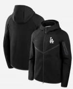 LA Dodgers Nike Tech Fleece Windrunner Black Hoodie Jacket
