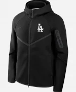 LA Dodgers Nike Tech Fleece Windrunner Hoodie Jacket - Black