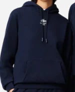 Lacoste Printed Logo Blue Hoodie