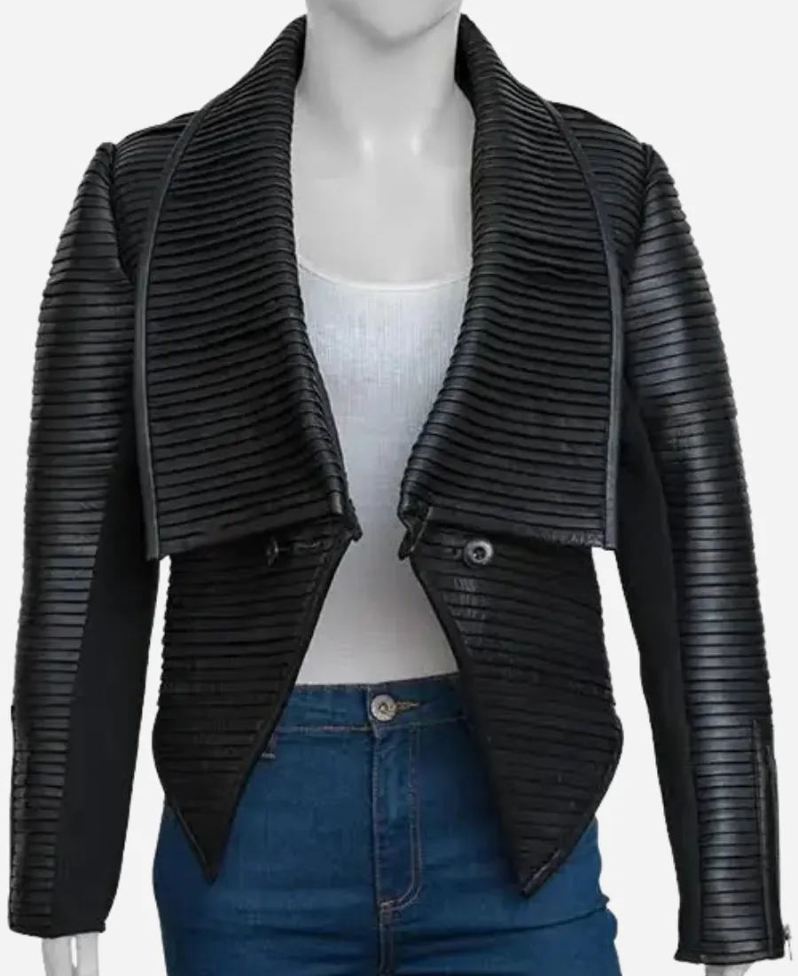 Lana Parrilla Once Upon a Time Season 05 Regina Mills Black Leather Jacket Lana Parrilla Once Upon a Time Season 05 Regina Mills Black Leather Jacket