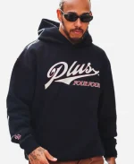 Lewis Hamilton U.S. F1 Grand Prix 2025 Plus Four Four Black Pullover Hoodie