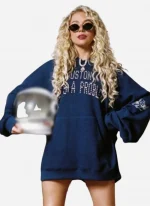 Lie Houston, He’s a Problem Blue Boy Racer Hoodie
