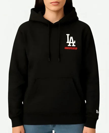 Los Angeles Dodgers Undefeated Tally Hoodie Black