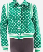 Louis Vuitton RARE LV Monogram Toweling Green Bomber Jacket