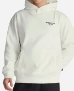  Manchester United Men’s Back Print Overhead Hoodie - Cream