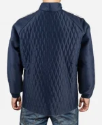 Man's Ford V Ferrari Le Shelby American Team Quilted Blue Jacket