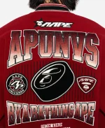 Men's AAPE BY A BATHING APE logo varsity jacket