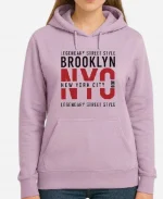 Men's ADRO Brooklyn NYC Printed Pullover Hoodie Purple