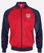 Men's Arsenal FC Retro Track Top Football Gift Jacket - Red