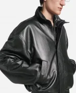 Men's Balenciaga Blouson smooth semi-shiny Black Bomber Jacket