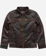 Men's Buffalo Jackson Legacy Brown Zipper Leather Jacket