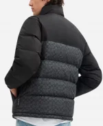 Men's Coach Signature Down Charcoal Grey Jacket