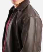 Men’s Hollister Harrington Cropped Leather jacket