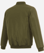 Men's JH Design Chicago Bears Nylon Full-Zip Reversible Olive Bomber Jacket